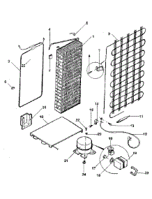 System And Automatic Defrost parts for Kenmore Refrigerator 253.856912EXO (253856912EXO, 253 856912EXO) from AppliancePartsPros.com