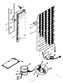 System And Automatic Defrost Parts parts for Kenmore Refrigerator 253.8569130 (2538569130, 253 8569130) from AppliancePartsPros.com
