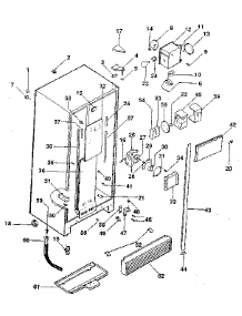 Cabinet parts for Kenmore Refrigerator 253.856916EXO (253856916EXO, 253 856916EXO) from AppliancePartsPros.com