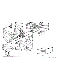 Ice Maker parts for Kenmore Refrigerator 253.8589120 (2538589120, 253 8589120) from AppliancePartsPros.com