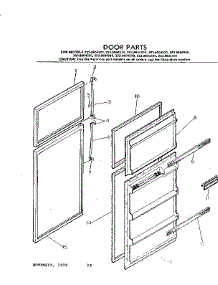 Door Parts parts for Kenmore Refrigerator 253.8604500 (2538604500, 253 8604500) from AppliancePartsPros.com