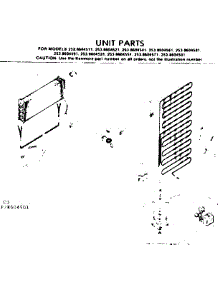 Unit Parts parts for Kenmore Refrigerator 253.8604531 (2538604531, 253 8604531) from AppliancePartsPros.com
