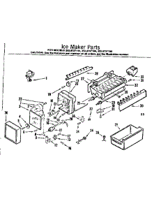 Ice Maker Parts parts for Kenmore Refrigerator 253.8737110 (2538737110, 253 8737110) from AppliancePartsPros.com