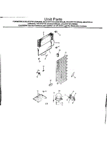 Unit Parts parts for Kenmore Refrigerator 253.8737111 (2538737111, 253 8737111) from AppliancePartsPros.com
