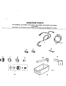Icemaker Parts parts for Kenmore Refrigerator 253.8738072 (2538738072, 253 8738072) from AppliancePartsPros.com