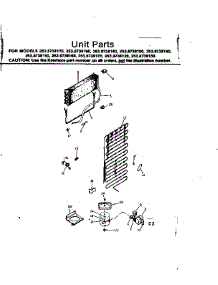 Unit Parts parts for Kenmore Refrigerator 253.8738170 (2538738170, 253 8738170) from AppliancePartsPros.com