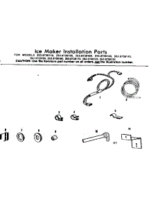 Ice Maker Installation Parts parts for Kenmore Refrigerator 253.8738190 (2538738190, 253 8738190) from AppliancePartsPros.com