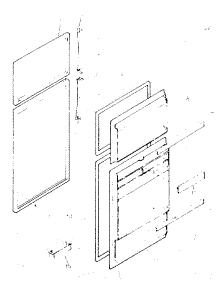 Door Parts parts for Kenmore Refrigerator 253.8738202 (2538738202, 253 8738202) from AppliancePartsPros.com