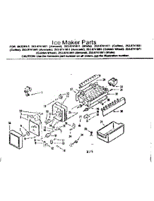 Ice Maker Parts parts for Kenmore Refrigerator 253.8741821 (2538741821, 253 8741821) from AppliancePartsPros.com