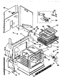 Oven parts for Kenmore Range 665.4579391 (6654579391, 665 4579391) from AppliancePartsPros.com