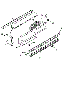 Control Panel parts for Kenmore Range 665.4579391 (6654579391, 665 4579391) from AppliancePartsPros.com