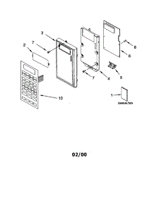 Control Panel parts for Kenmore Microwave 665.60609000 (66560609000, 665 60609000) from AppliancePartsPros.com