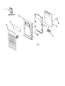 Control Panel parts for Kenmore Microwave 665.60657000 (66560657000, 665 60657000) from AppliancePartsPros.com