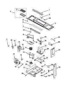 Interior And Ventilation parts for Kenmore Microwave 665.60682000 (66560682000, 665 60682000) from AppliancePartsPros.com