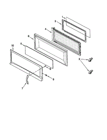 Door parts for Kenmore Microwave 665.60689000 (66560689000, 665 60689000) from AppliancePartsPros.com