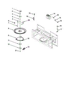 Magnetron And Turntable parts for Kenmore Microwave 665.61601100 (66561601100, 665 61601100) from AppliancePartsPros.com