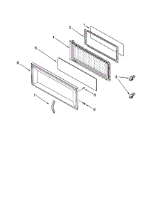 Door parts for Kenmore Microwave 665.61601100 (66561601100, 665 61601100) from AppliancePartsPros.com