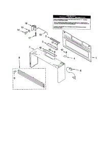 Cabinet And Installation parts for Kenmore Microwave 665.61619101 (66561619101, 665 61619101) from AppliancePartsPros.com