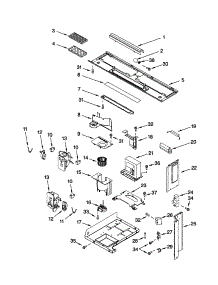 Interior And Ventilation parts for Kenmore Microwave 665.61624100 (66561624100, 665 61624100) from AppliancePartsPros.com