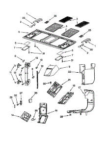 Interior And Ventilation parts for Kenmore Microwave 665.61652100 (66561652100, 665 61652100) from AppliancePartsPros.com