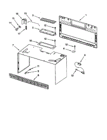 Cabinet And Installation parts for Kenmore Microwave 665.61652100 (66561652100, 665 61652100) from AppliancePartsPros.com