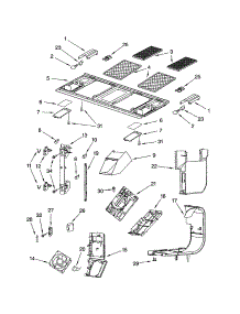 Interior And Ventilation parts for Kenmore Microwave 665.61652101 (66561652101, 665 61652101) from AppliancePartsPros.com