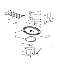 Magnetron And Turntable parts for Kenmore Microwave 665.61659100 (66561659100, 665 61659100) from AppliancePartsPros.com