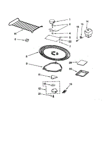 Magnetron And Turntable parts for Kenmore Microwave 665.61682100 (66561682100, 665 61682100) from AppliancePartsPros.com