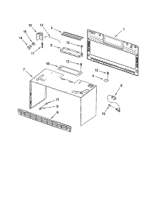 Cabinet And Installation parts for Kenmore Microwave 665.61683101 (66561683101, 665 61683101) from AppliancePartsPros.com