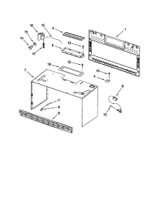 Cabinet And Installation parts for Kenmore Microwave 665.61683102 (66561683102, 665 61683102) from AppliancePartsPros.com