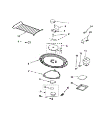 Magnetron And Turntable parts for Kenmore Microwave 665.61684101 (66561684101, 665 61684101) from AppliancePartsPros.com