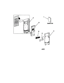 Control Panel parts for Kenmore Microwave 665.61689102 (66561689102, 665 61689102) from AppliancePartsPros.com