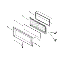 Door parts for Kenmore Microwave 665.61701100 (66561701100, 665 61701100) from AppliancePartsPros.com