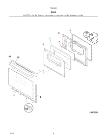 Door parts for Kenmore Range 790.90834604 (79090834604, 790 90834604) from AppliancePartsPros.com