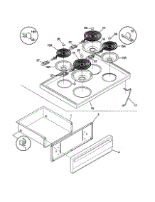 Top / Drawer parts for Kenmore Range 790.9115892 (7909115892, 790 9115892) from AppliancePartsPros.com