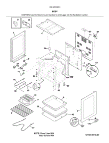 Body parts for Kenmore Range 790.92553810 (79092553810, 790 92553810) from AppliancePartsPros.com