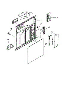 Inner Door parts for Kenmore Dishwasher 665.17779992 (66517779992, 665 17779992) from AppliancePartsPros.com