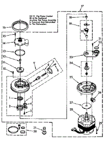 Pump And Motor parts for Kenmore Dishwasher 665.1778580 (6651778580, 665 1778580) from AppliancePartsPros.com
