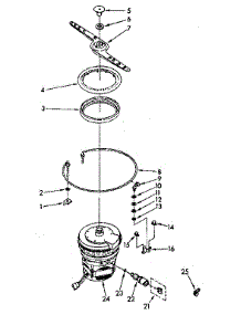 Heater, Pump And Lower Sprayarm Parts parts for Kenmore Dishwasher 665.1778581 (6651778581, 665 1778581) from AppliancePartsPros.com