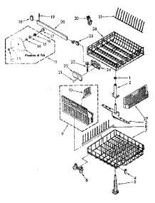 Dishrack Parts parts for Kenmore Dishwasher 665.1778581 (6651778581, 665 1778581) from AppliancePartsPros.com