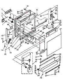 Door And Toe Panel Parts parts for Kenmore Dishwasher 665.1778581 (6651778581, 665 1778581) from AppliancePartsPros.com