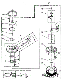 Pump And Motor parts for Kenmore Dishwasher 665.1778582 (6651778582, 665 1778582) from AppliancePartsPros.com