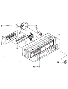 Control Panel parts for Kenmore Dishwasher 665.1778582 (6651778582, 665 1778582) from AppliancePartsPros.com