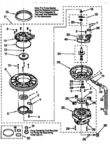Pump And Motor parts for Kenmore Dishwasher 665.17791790 (66517791790, 665 17791790) from AppliancePartsPros.com