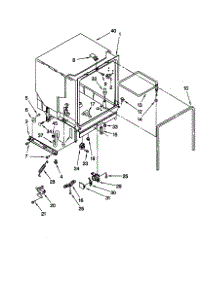 Tub Assembly parts for Kenmore Dishwasher 665.17792990 (66517792990, 665 17792990) from AppliancePartsPros.com