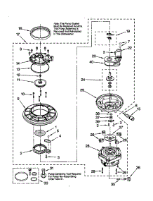 Pump And Motor parts for Kenmore Dishwasher 665.17792992 (66517792992, 665 17792992) from AppliancePartsPros.com