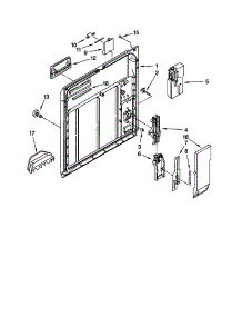 Inner Door parts for Kenmore Dishwasher 665.17792992 (66517792992, 665 17792992) from AppliancePartsPros.com
