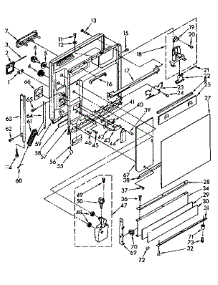 Door And Toe Panel parts for Kenmore Dishwasher 665.1779580 (6651779580, 665 1779580) from AppliancePartsPros.com
