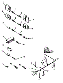 Wiring Harness parts for Kenmore Dishwasher 665.1779580 (6651779580, 665 1779580) from AppliancePartsPros.com