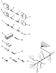 Wiring Harness parts for Kenmore Dishwasher 665.1779583 (6651779583, 665 1779583) from AppliancePartsPros.com